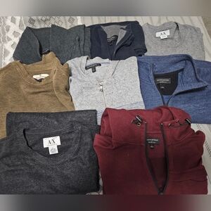 Mens L Sweater Lot, Armani, Banana Republic, Tommy Bahama